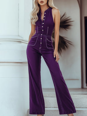 The Madelgaire Denim Jumpsuit