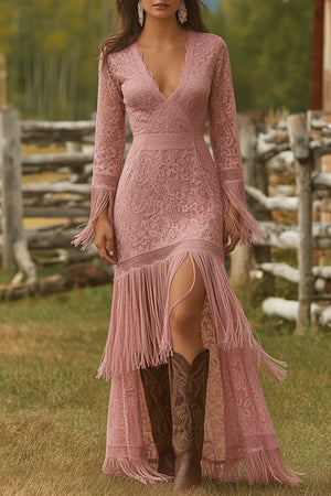 The Louisette Lace Maxi Dress