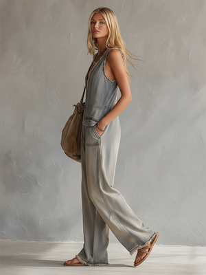The Éleuthérie Denim Jumpsuit
