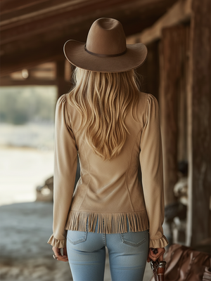 The Clémentine Suede Shirt