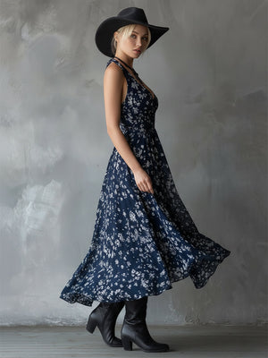 The Anne-Laure Chiffon Maxi Dress