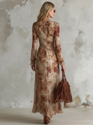 The Justine Chiffon Maxi Dress