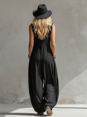The Gaultière Cotton Linen Jumpsuit
