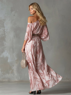 The Édith Printed Chiffon Set