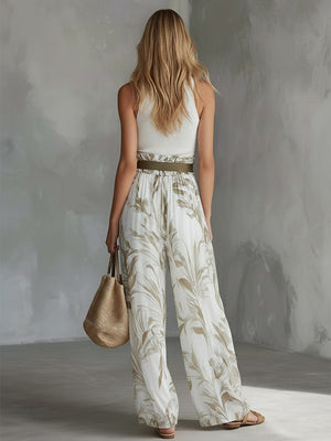 The Axelle Printed Chiffon Set