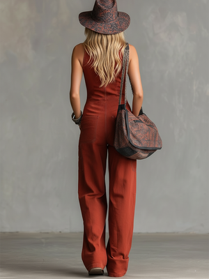 The Dorothée-Rose Denim Jumpsuit