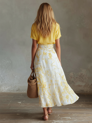 The Blanche Printed Chiffon Set