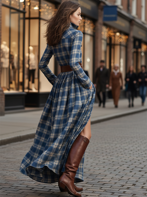 The Théophanie Cotton Linen Maxi Dress