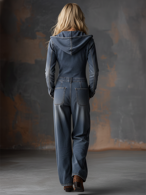 The Herluine Denim Jumpsuit
