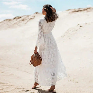 Long-Sleeve Boho Maxi Dress