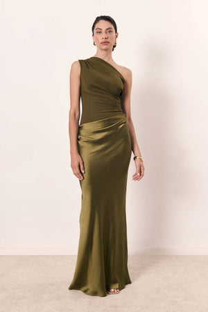 One-Shoulder Evening Dress