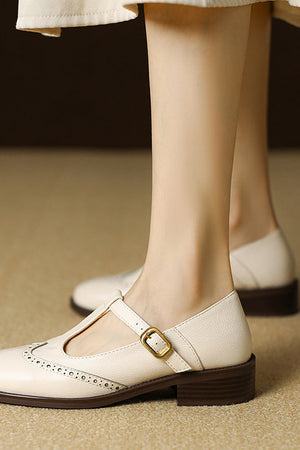 T-Strap Block Heel Mary Janes