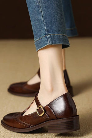 T-Strap Block Heel Mary Janes