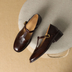 T-Strap Block Heel Mary Janes
