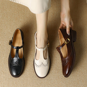 T-Strap Block Heel Mary Janes