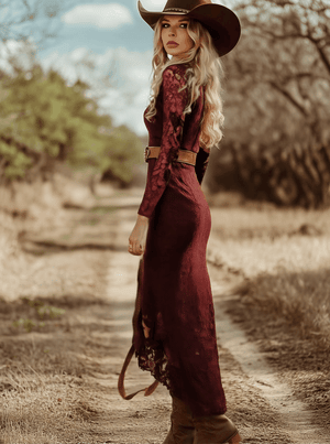 The Léandre Lace Midi Dress