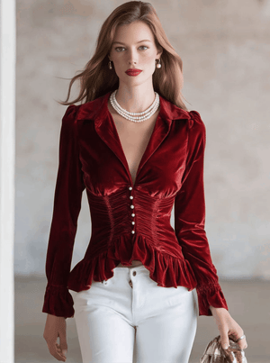 The Émilienne Velvet Shirt
