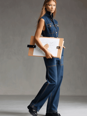 The Harlinde Denim Jumpsuit