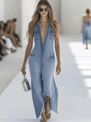The Légère Denim Jumpsuit
