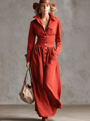 The Marie-Claire Cotton Linen Maxi Dress