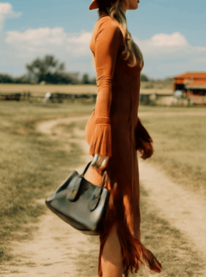 The Alphonsie Cotton Linen Midi Dress