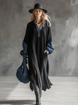 The Adèle-Marie Knit Maxi Dress