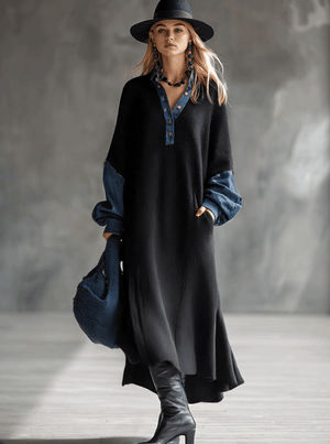 The Adèle-Marie Knit Maxi Dress