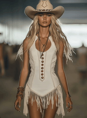 The Fleurette Suede Mini Dress