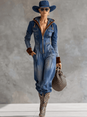 The Irmgarde Denim Jumpsuit