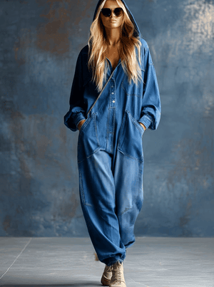 The Idelette Denim Jumpsuit