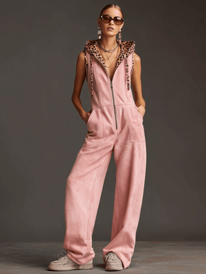 The Gisèle-Marie Suede Jumpsuit