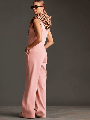 The Gisèle-Marie Suede Jumpsuit