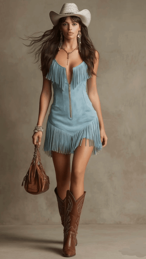 The Ariette Suede Mini Dress