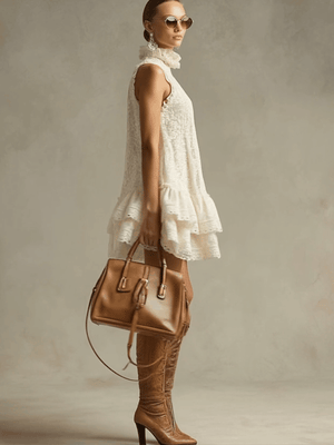 The Dieudonnée Lace Mini Dress