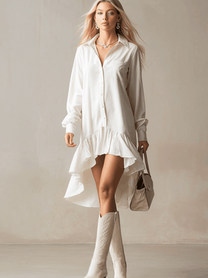 The Clara Denim Midi Dress