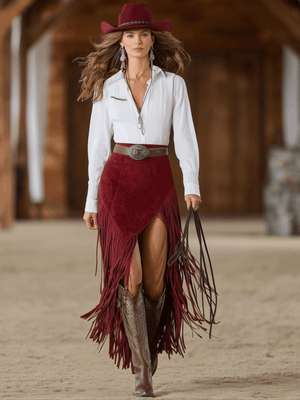 The Frodine Suede Skirt