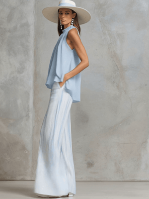 The Anaïs Striped Chiffon Set