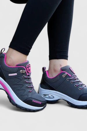 Water-Repellent Lace-Up Sneakers