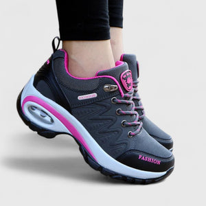 Water-Repellent Lace-Up Sneakers