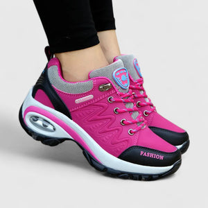 Water-Repellent Lace-Up Sneakers