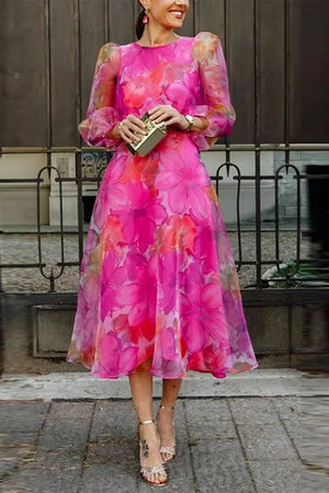 Floral Print Midi Dress