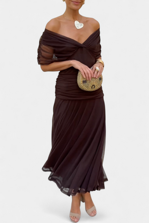 Fantasy Floral V-Neck Dress