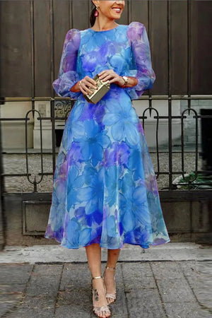 Floral Print Midi Dress