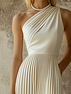The Hermance Cotton Linen Midi Dress
