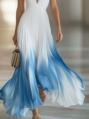 The Berthe Chiffon Maxi Dress