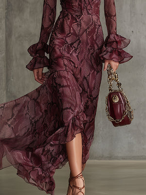 The Bonaventure Chiffon Maxi Dress