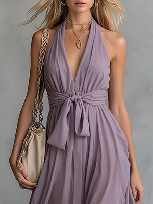 The Anne-Sophie Chiffon Maxi Dress
