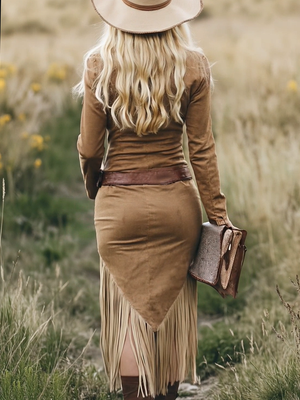 The Edmonde Suede Midi Dress