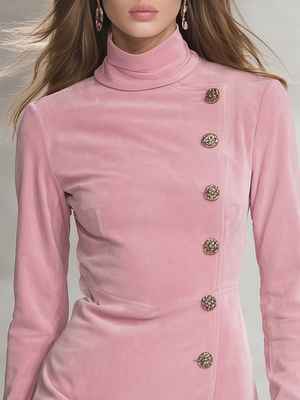 The Andrésine Suede Mini Dress