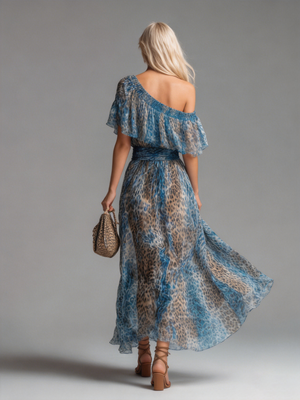 The Brunehilde Chiffon Maxi Dress